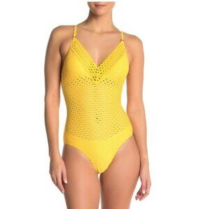 Robin Piccone Chira V-Neck One-Piece Swimsuit
